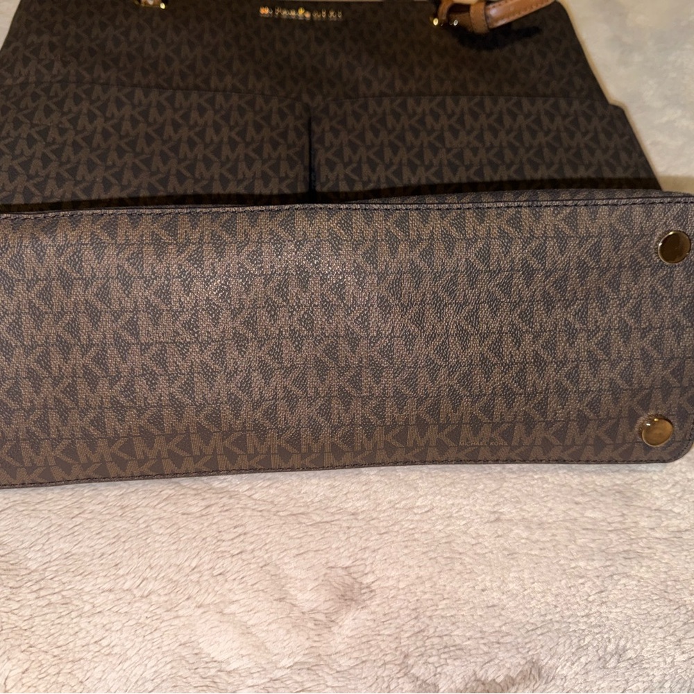 Michael Kors Signature Brown Tote - Picture 3 of 4